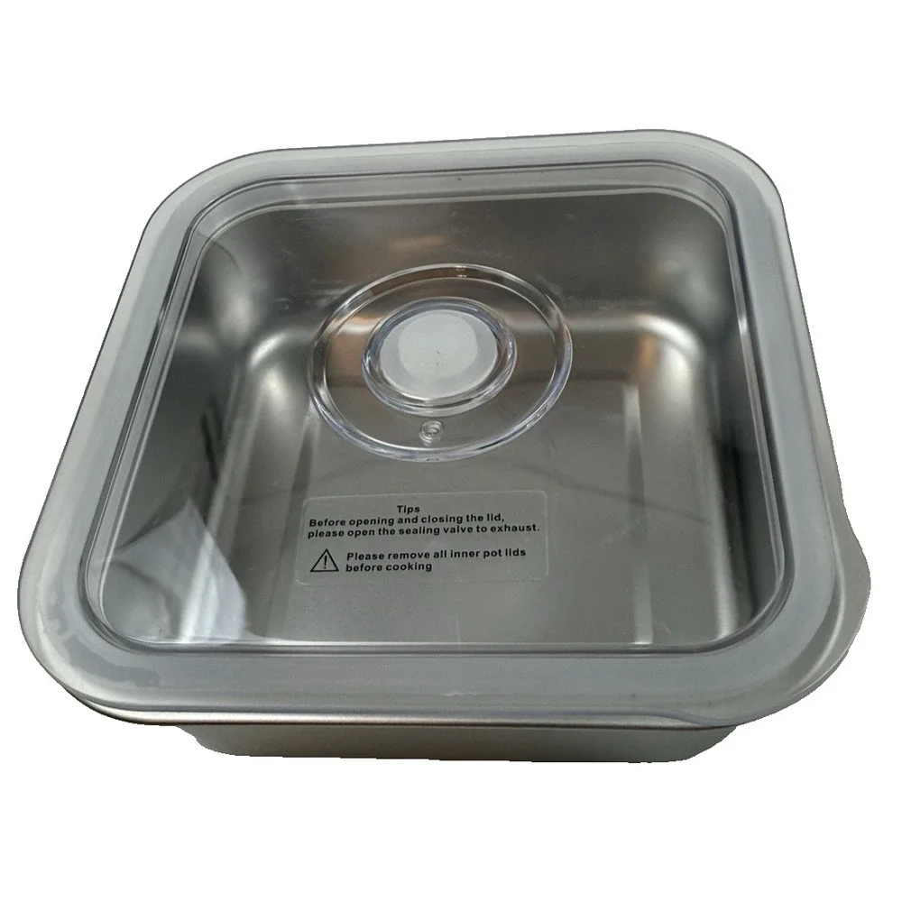 Electric Lunch Box Red by Kitchen HQ with Vacuum Sealed Trays TESTED and WORKING